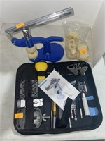 Watch repair tool kit , watch press