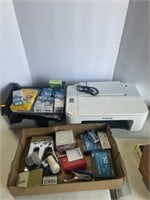 Canon printer, ink cartridges, office supplies