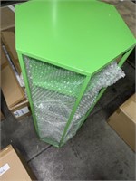 (3)Green mxfurhawa metal tables