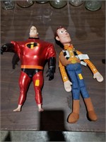Woody and Mr incredible dolls
