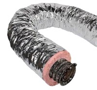 4 in. × 25 ft. Insulated Flexible Duct R6 Silver