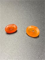 5.50 TCW Oval Cut Pair Padparadscha Sapphires GIA