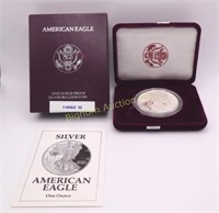 1992-S Proof Silver Eagle One Troy Ounce