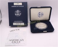 2002-W Proof Silver Eagle One Troy Ounce