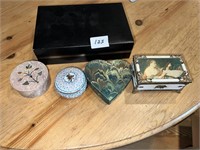 BEAUTIFUL TRINKET AND JEWELRY BOXES