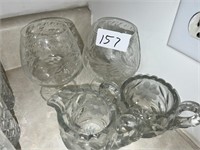 GORGEOUS ETCHED GLASS LOT
