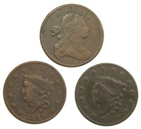 Circulated Large Cent Trio