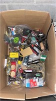 Assorted tools, nails, supplies