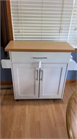 Kitchen Cart w/rollers 35.25" by 35.5" by 15.75"