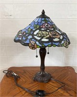 Approximately 2 foot stained glass lamp