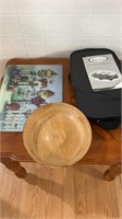 Glass cutting board handmade wooden bowl electric