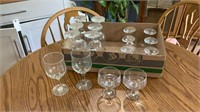Wine and champagne glasses