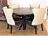 Contemporary Metal Dining Table with