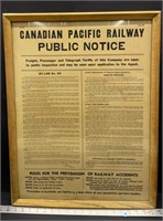 Framed CPR Public Notice Rules (19.5" x 25.5")