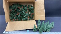 Forest in a box - quantity of plastic trees