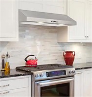 30” Range Hood in Stainless Steel with LED Light