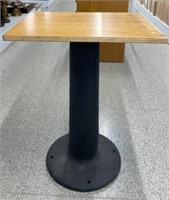 Small Pedestal Table with VERY HEAVY Cast Iron