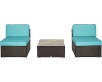 kinbor $204 Retail 3pc Conversation Sofa Patio