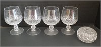 CRISTAL D'ARQUE LUMINARC SNIFTER GLASSES & BOX
