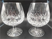 WATERFORD CRYSTAL BRANDY SNIFTERS (2)