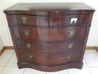 DREXEL SERPENTINE FRONT CHEST OF DRAWERS