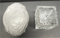 WATERFORD CRYSTAL 1996 MUSIC BOX & HOLIDAY VOTIVE