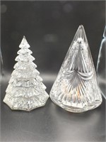 WATERFORD CRYSTAL CHRISTMAS TREES (2)