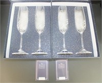 MARQUIS BY WATERFORD CRYSTAL TOASTING FLUTES