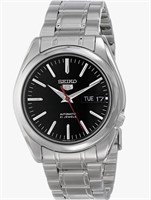 New Seiko 5 Men's Stainless Steel Watch, Red,