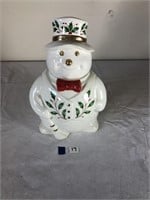 Lenox Snowman Cookie Jar By Lenox