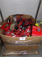 box misc blowers,chain saws & more for parts only
