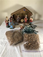 Vintage Porcelain Nativity Scene