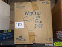 Box win cup hot or cold foam cups