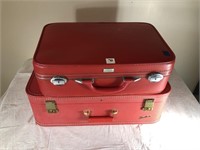 Retro Red Travel Suitcases