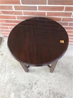 Bassett Round Side Table With Drawer