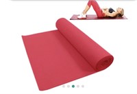 68”x24”  Red Yoga Mat is designed to give you the