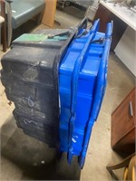3 large totes heavy plastic