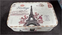 Small jewellery box “vintage with Eiffel Tower”