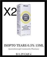 X2 Alcon isopto tears - For the temporary relief