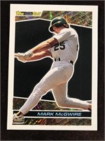 Mark McGwire 1992 Topps Black Gold Insert Card
