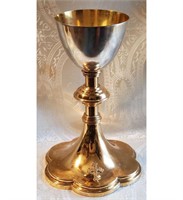 A Grand Large Traditional Sterling Cup Chalice