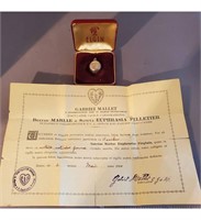 1st Class Relic With Authentication Document Date