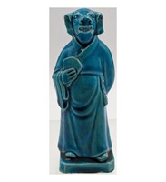A Chinese Turquoise Glazed Zodiac Figure, 1900-19