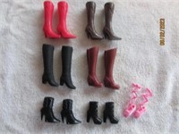 Barbie 7 Pair Of Boots Long & Short
