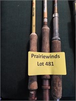 3 Vintage Fly Fishing Rods