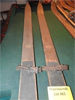 Vintage Wood Snow Skis