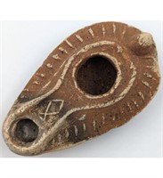 Ancient Terra Cotta Oil Lamp