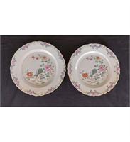 Two Very Fine Chinese Export Plates, Famille Rose