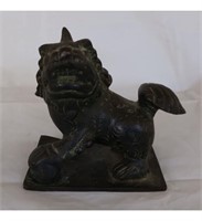 Antique Chinese Bronze Foo Dog Seal 19th C