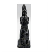 A  Pre-Colombian Carved Serpentine Figure